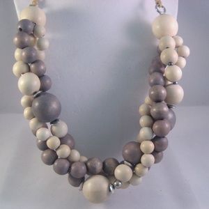 Wooden Bauble Necklace Set